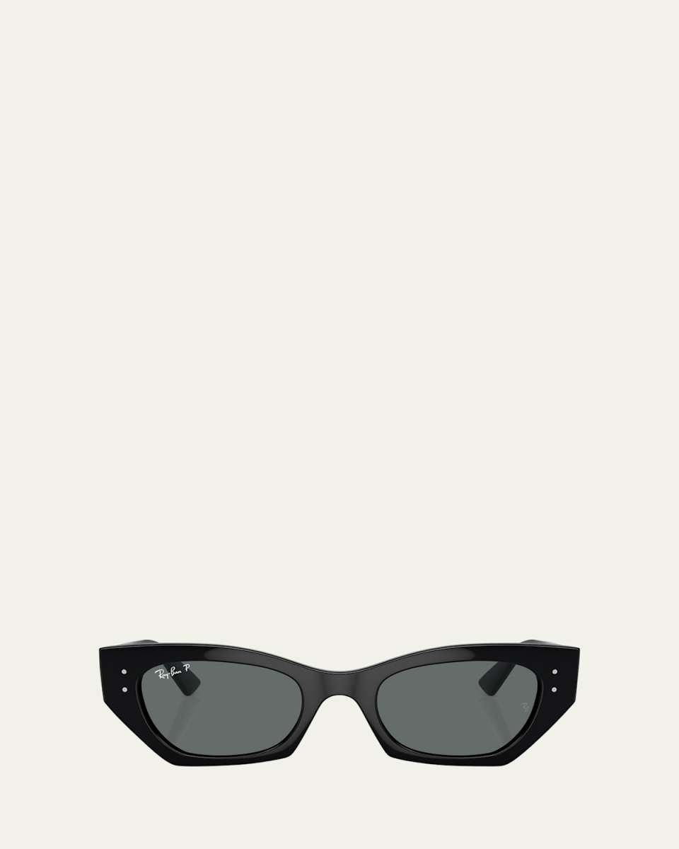 Zena Polarized Acetate Butterfly Sunglasses, 49mm