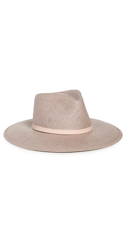 Janessa Leone Valentine Straw Hat Grey