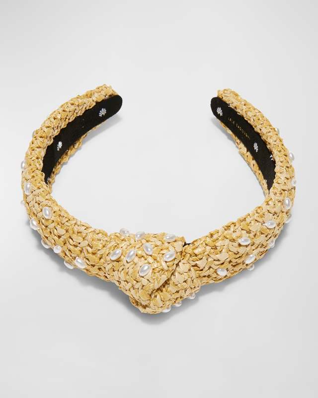 Pearly Slim Knotted Headband