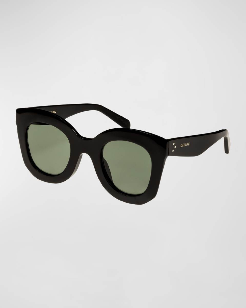 Chunky Round Acetate Sunglasses
