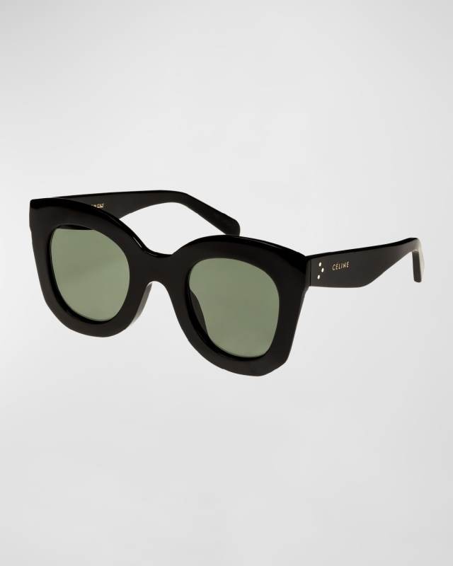 Chunky Round Acetate Sunglasses