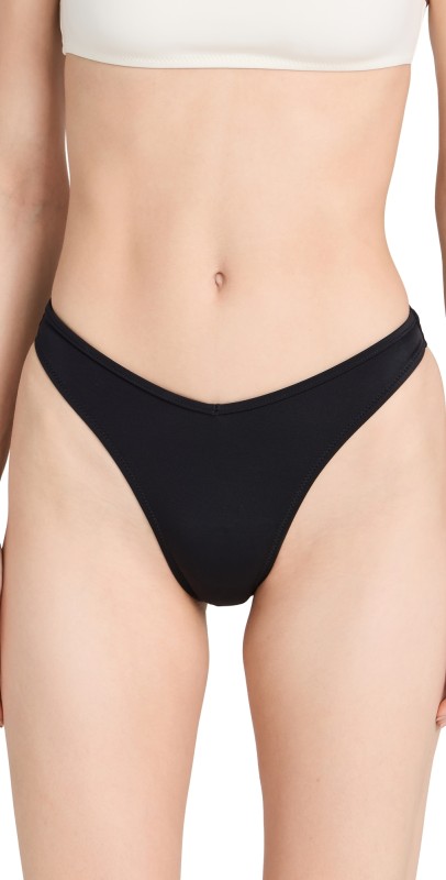 Solid & Striped Solid & Striped x Sofia Richie Grainge The Daniela Bikini Bottoms Noir