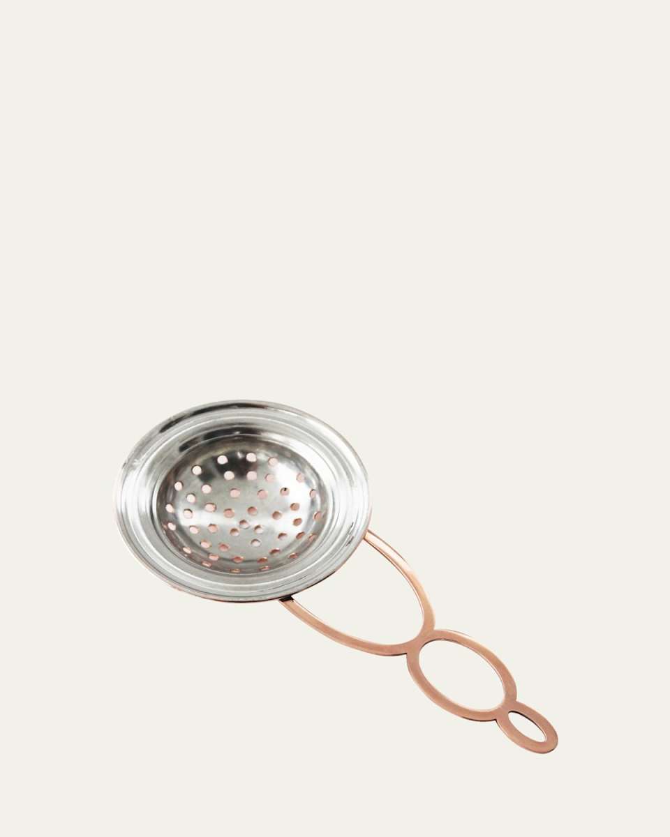 Vintage-Inspired Copper Tea Strainer