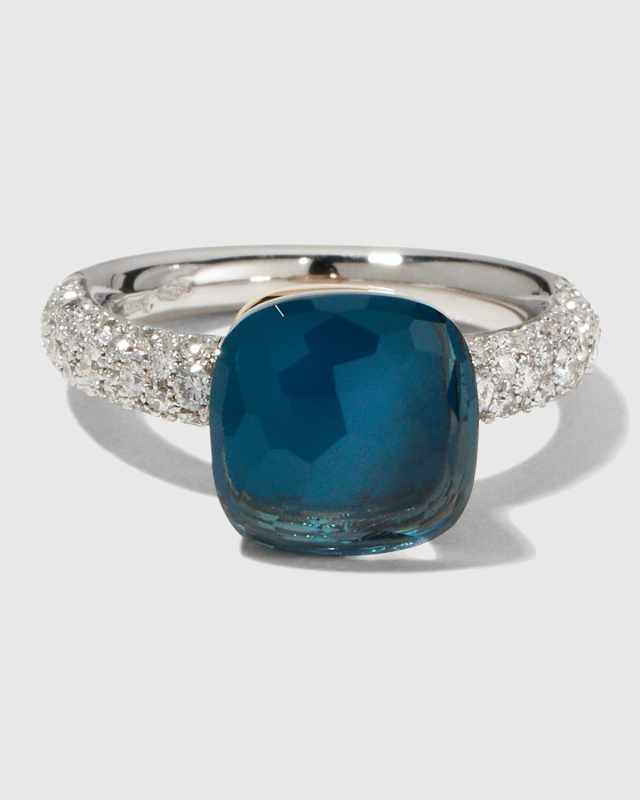 Nudo 18K Rose Gold Gemstone and Diamond Ring