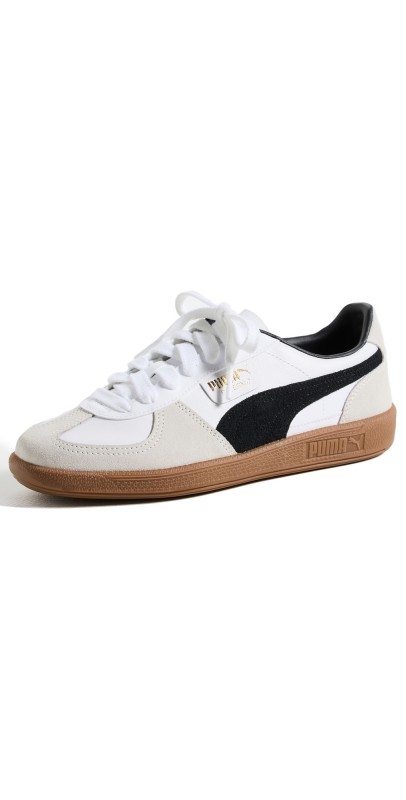 PUMA Palermo Unisex Sneakers White-Vapor Gray-Gum