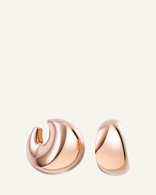 Pirouette 18K Rose Gold Earclips
