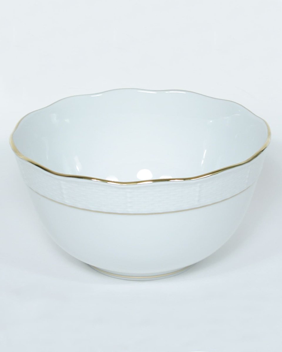 Golden Edge Round Bowl