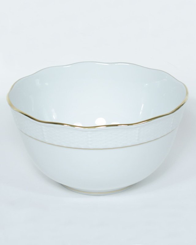 Golden Edge Round Bowl