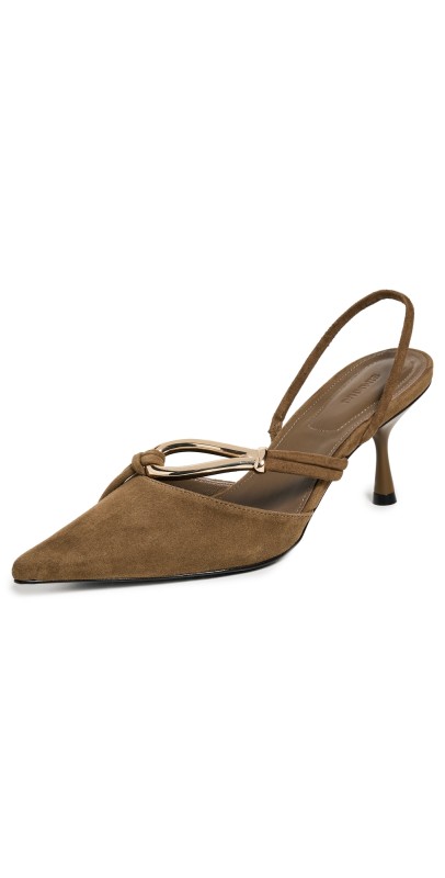 SIMKHAI Love Knot Slingbacks Palm