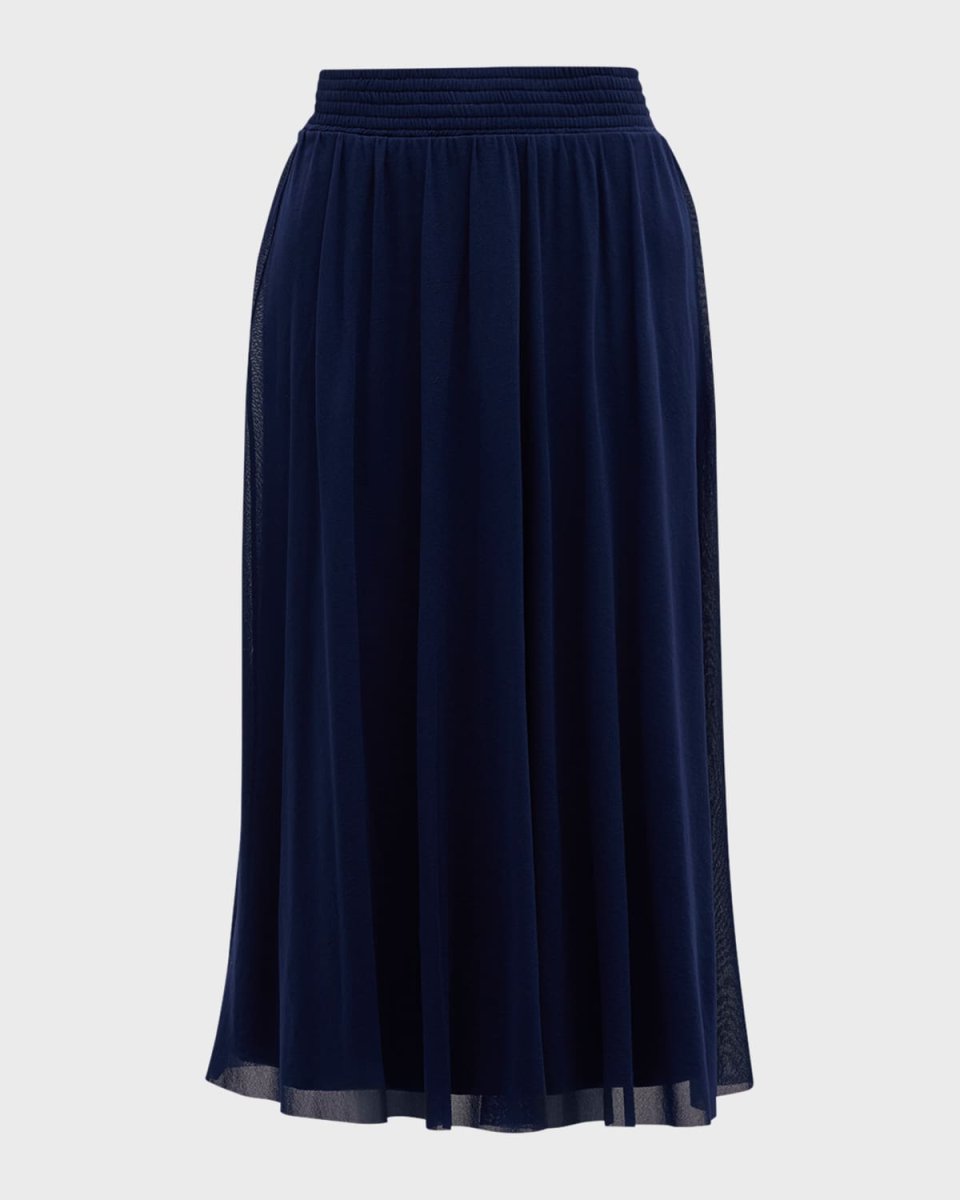 A-Line Tulle Midi Skirt