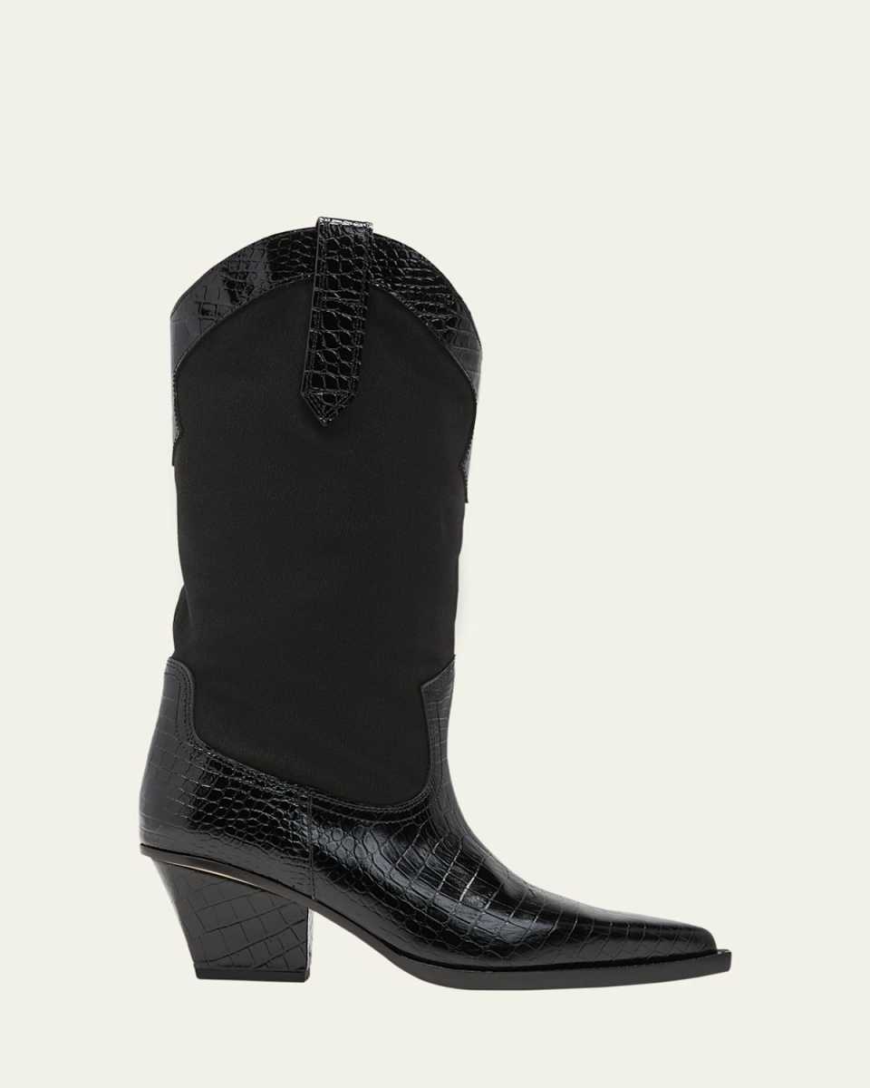 Rosario Mixed Media Western Boots