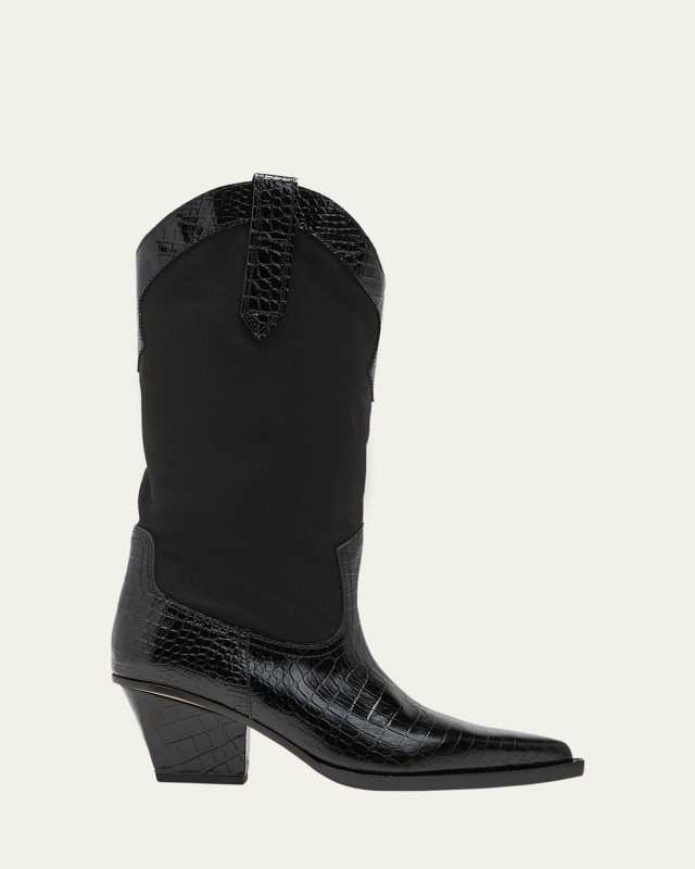 Rosario Mixed Media Western Boots