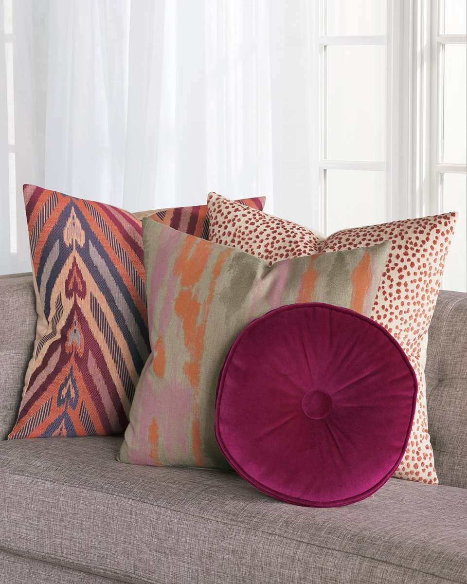 Plush Raspberry Decorative Pillow