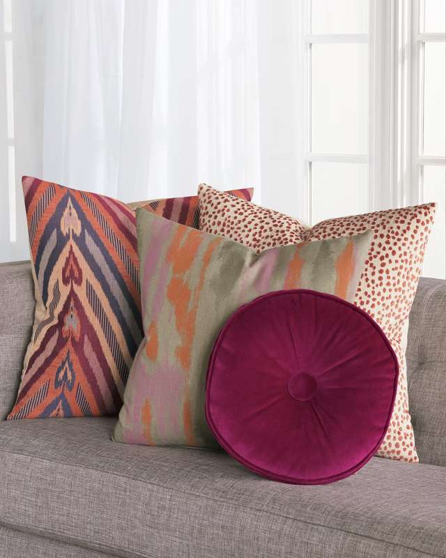 Plush Raspberry Decorative Pillow