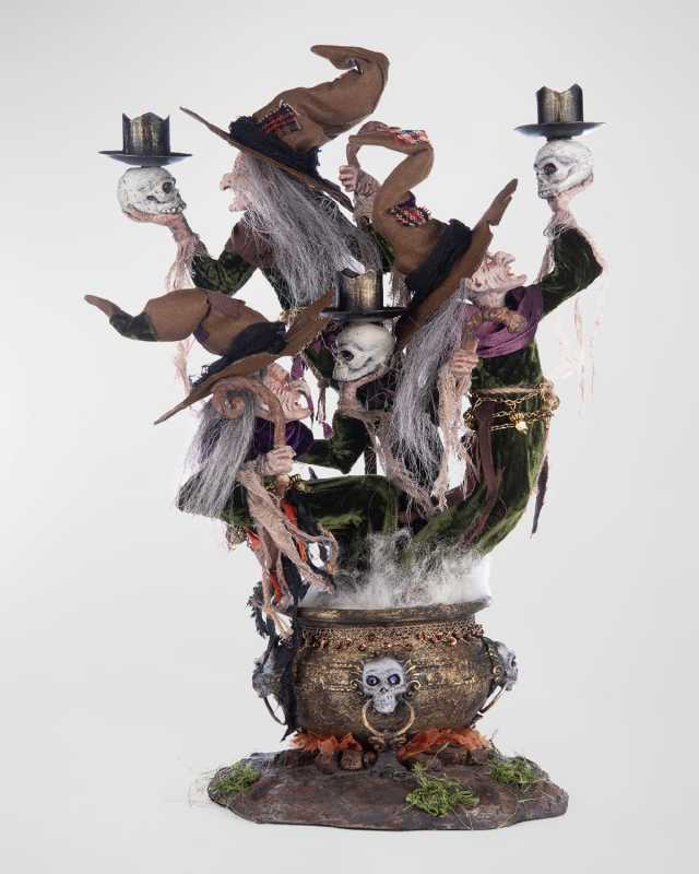 Broomstick Acres Witches Candle Holder