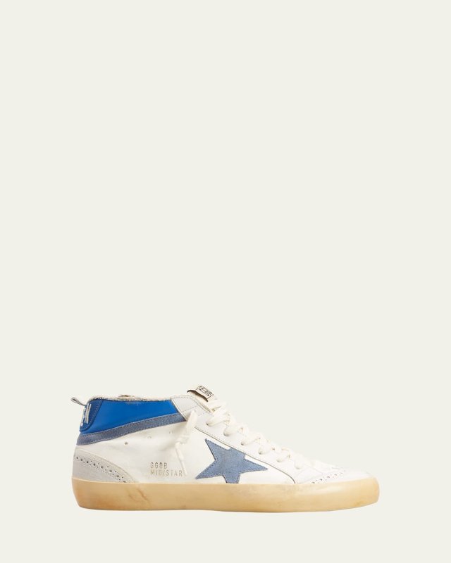 Mid Star Colorblock Wing-Tip Sneakers