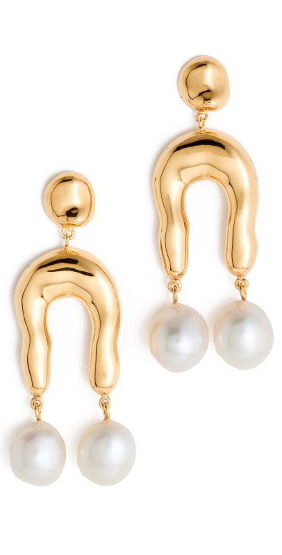 AGMES Small Imogene Earrings Gold