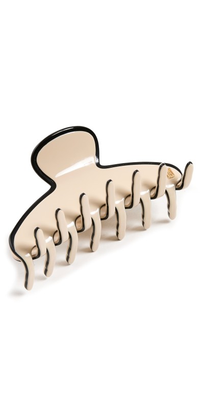 Alexandre de Paris Les Liserai Hair Clip Ivory/Black