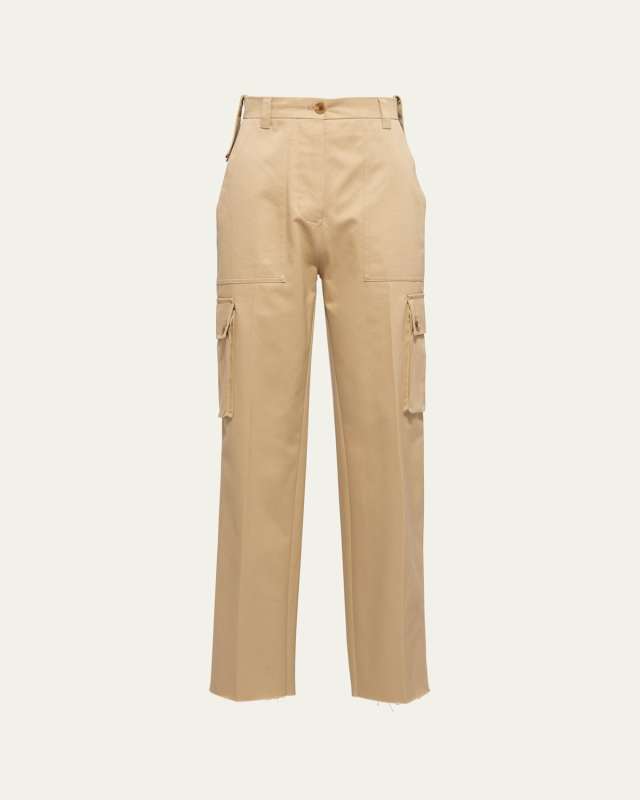 Chino Straight-Leg Cargo Pants