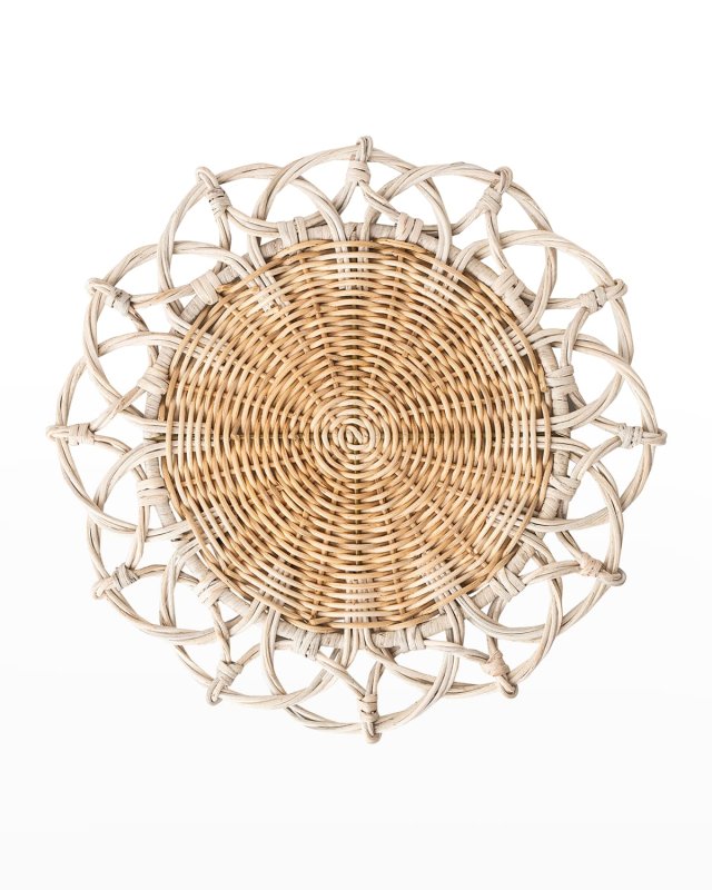 Provence Rattan Placemat - Whitewash