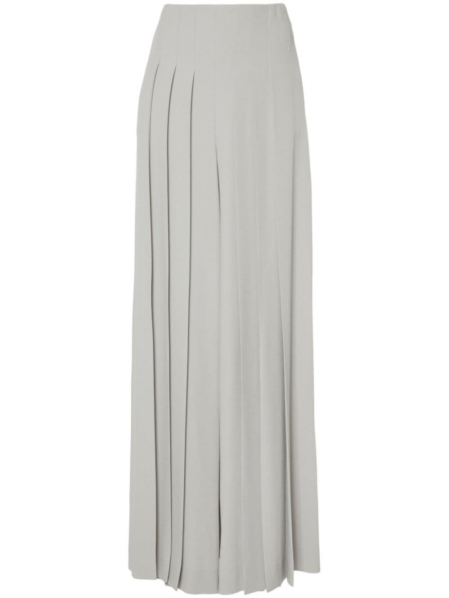 pleated wide-leg trousers