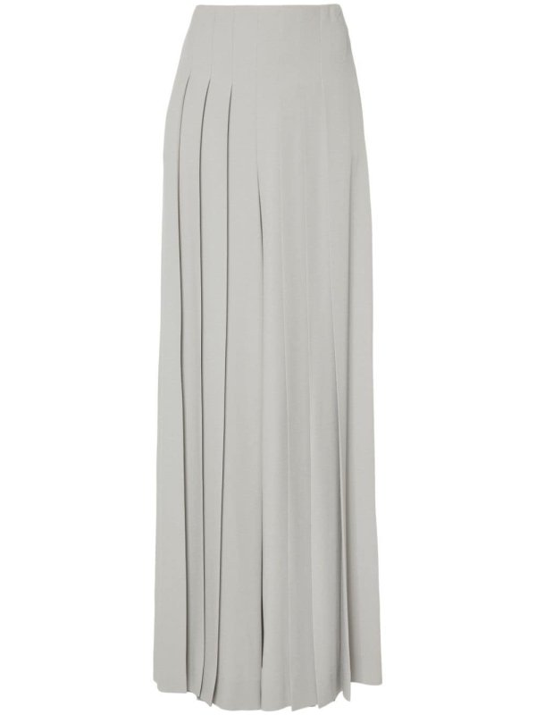 pleated wide-leg trousers