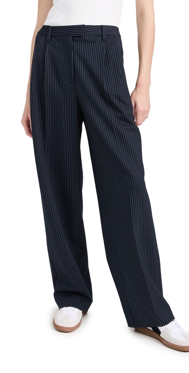 rag & bone Marianne Ponte Pants Ivory Stripe