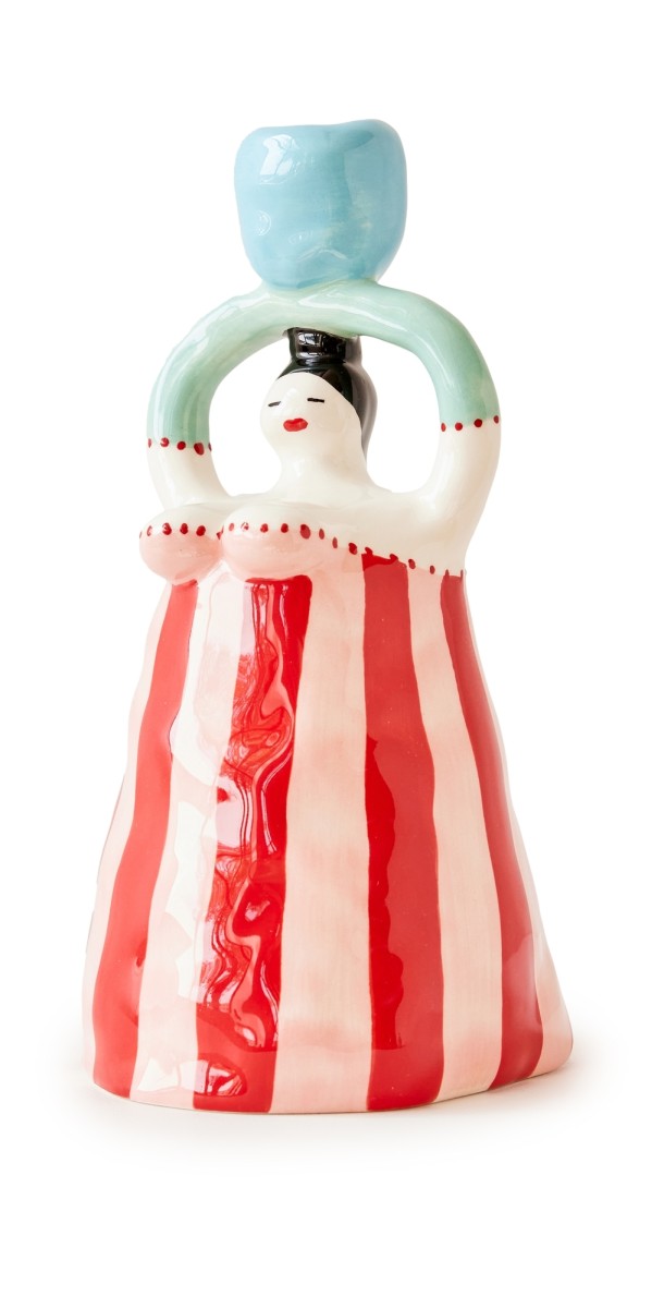 Laetitia Rouget Claudia Candle Holder Pink/Red