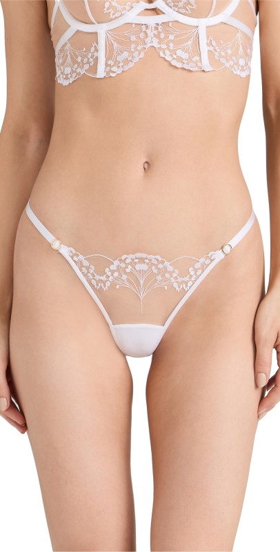 Bluebella Marisa Thong White/Sheer