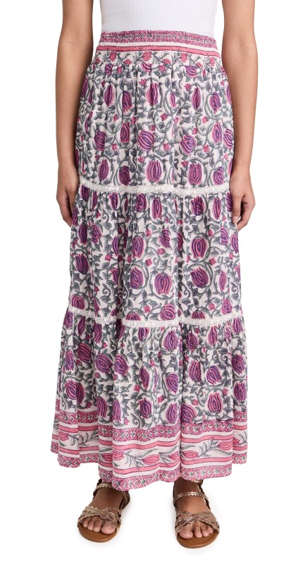 Bell Marni Maxi Skirt Pink Purple Tulip