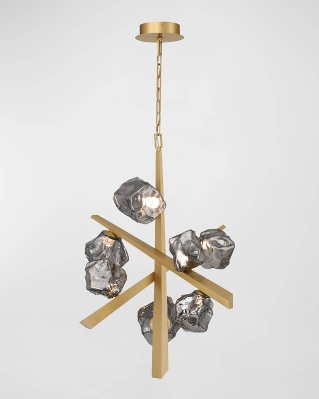 Thorah 7-Light LED Golden Chandelier