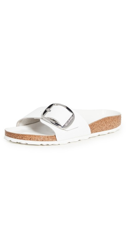 Birkenstock Madrid Big Buckle Sandals White