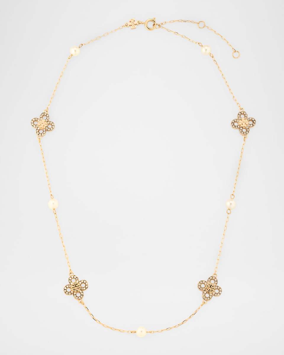 Kira Clover Pearl Necklace