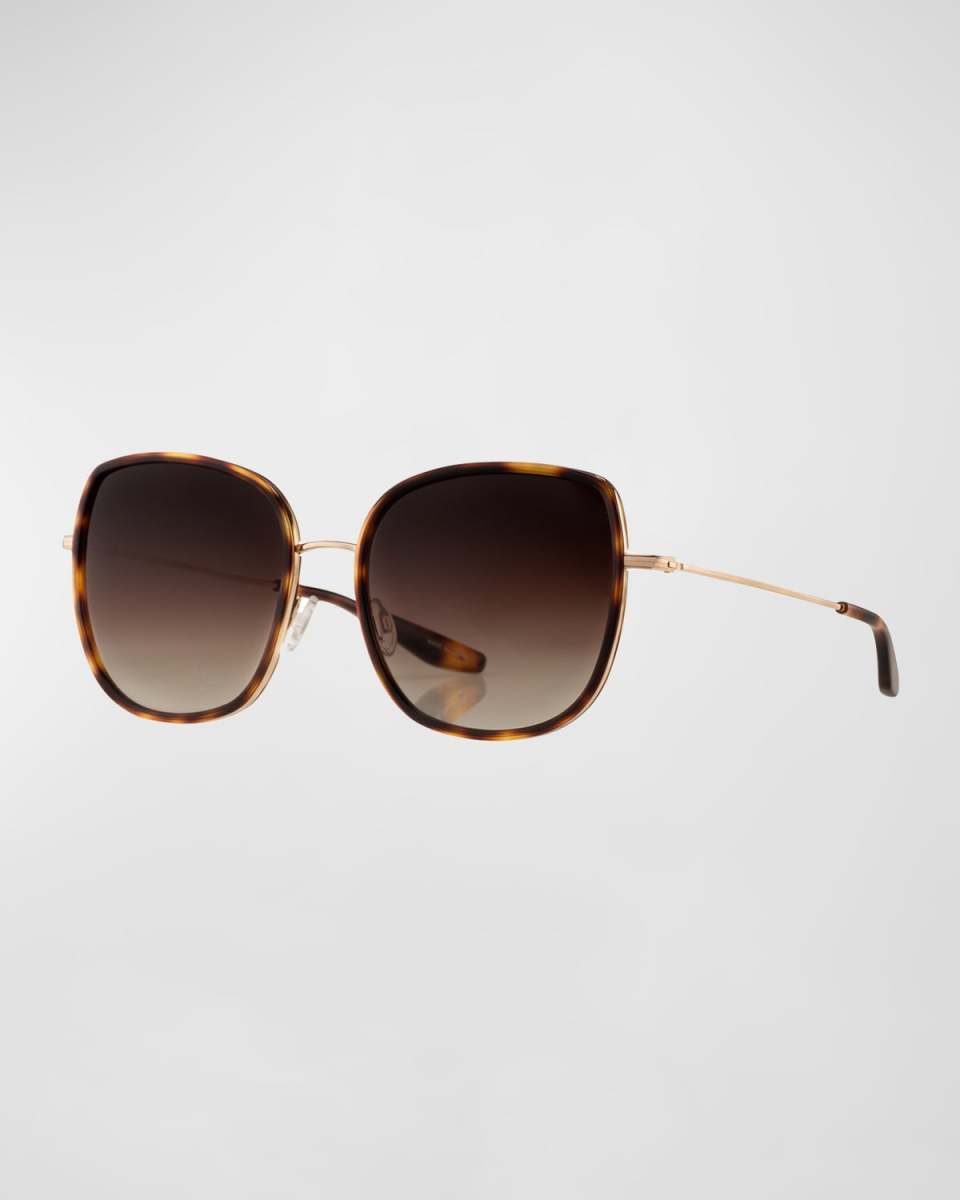 Vega Acetate & Titanium Butterfly Sunglasses
