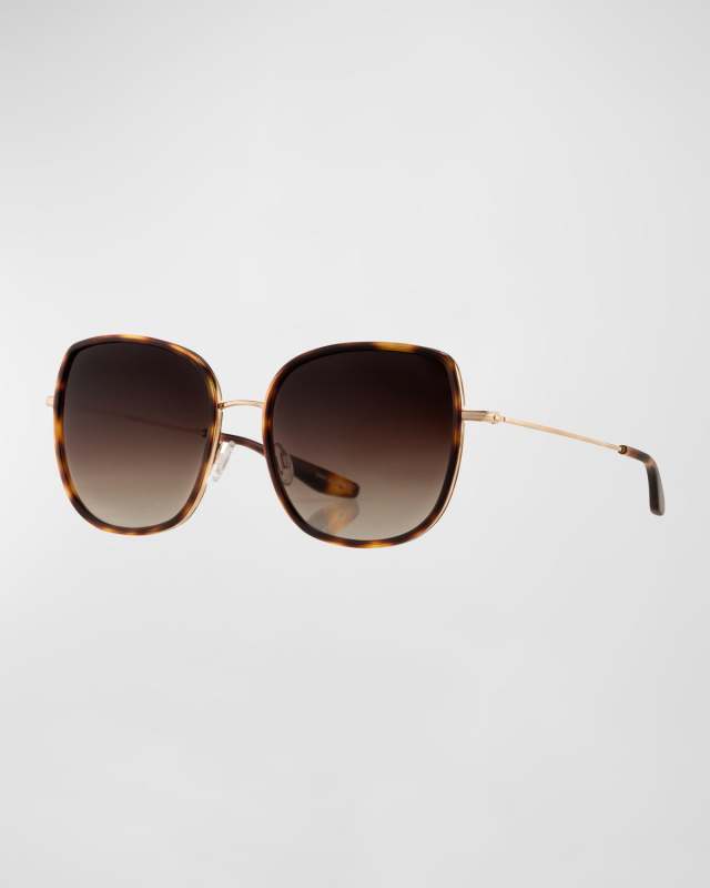 Vega Acetate & Titanium Butterfly Sunglasses