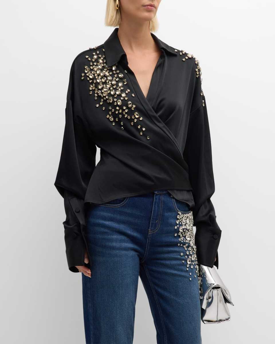 Astral Crystal Wrap Shirt