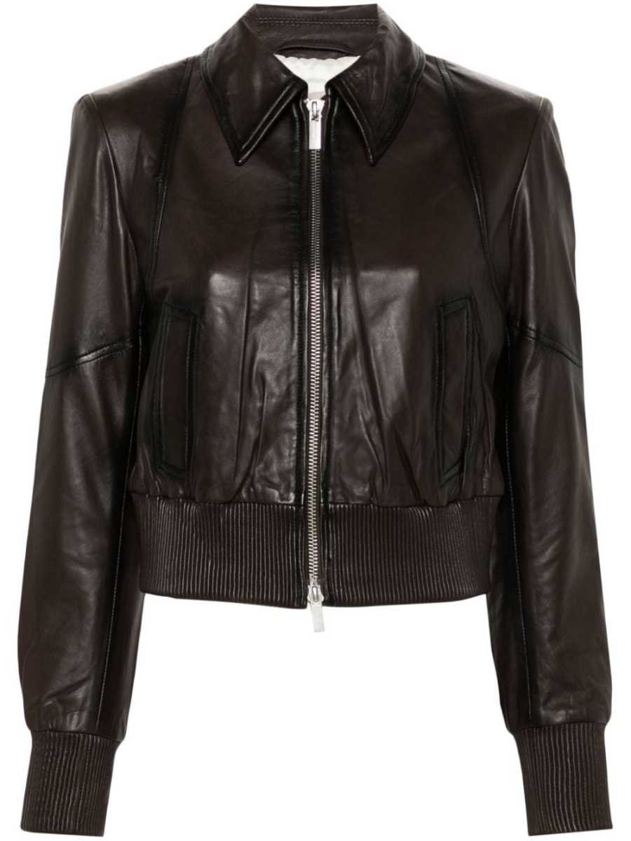cropped bomber jacket