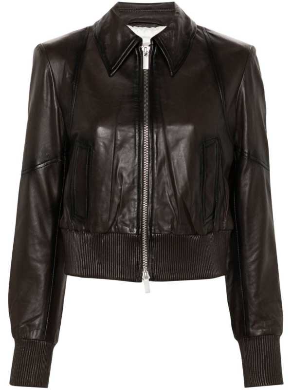 cropped bomber jacket