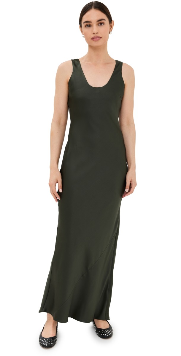 ANINE BING Camille Dress Green