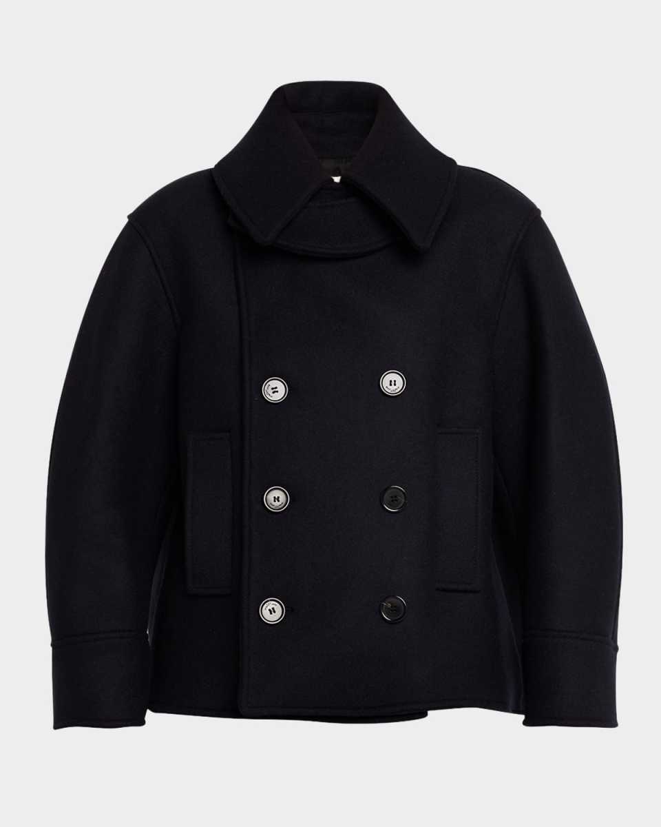 Double-Breasted Wool Coat