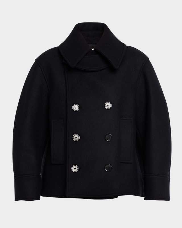 Double-Breasted Wool Coat