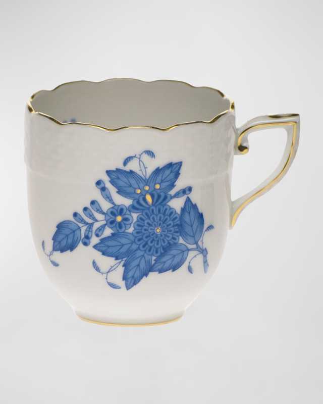 Chinese Bouquet Blue After Dinner Cup