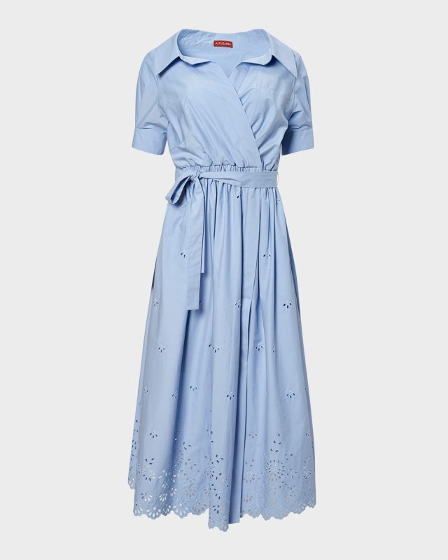 Lydia Eyelet Embroidered Shirtdress