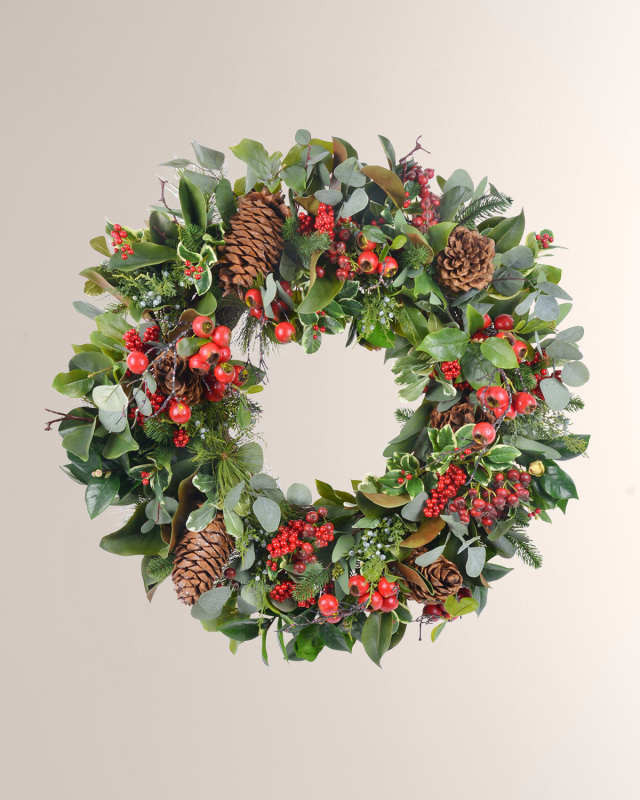 Holiday Deluxe Wreath 32"