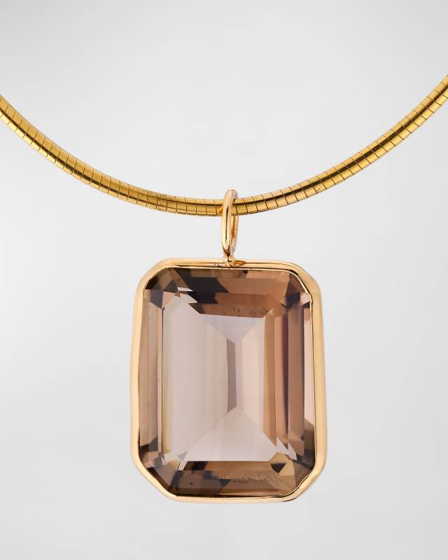 Jumbo Crystal Quartz Gemstone Necklace