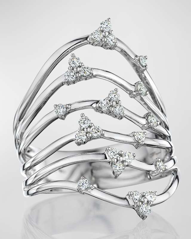 18K Luminus White Gold Diamond Ring