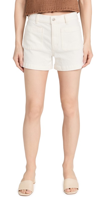 Madewell The High Rise Sailor Shorts Tile White