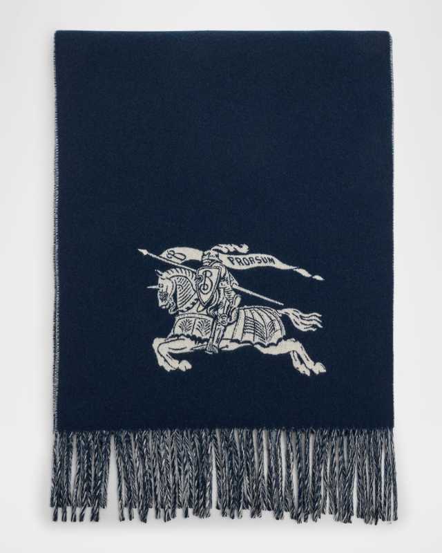 Men's Cashmere EKD Jacquard Scarf