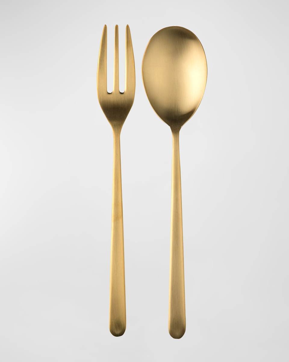 Linea Ice Oro Serving Utensil Set