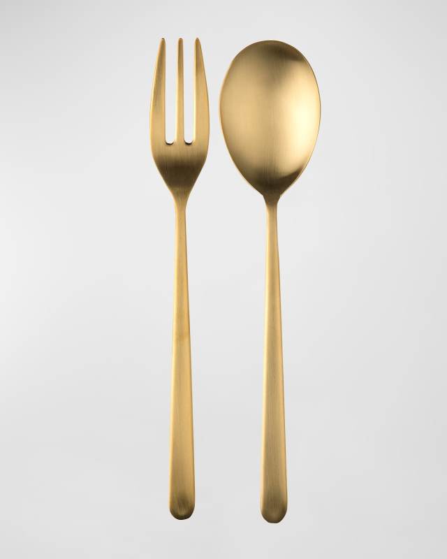 Linea Ice Oro Serving Utensil Set